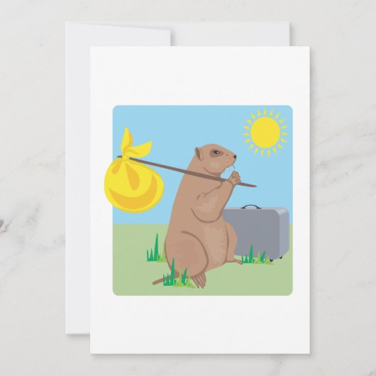 6週間の休暇時間 招待状 (正面)