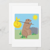 6週間の休暇時間 招待状 (正面/裏面)