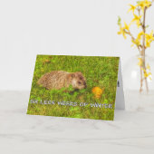 6週間未満の冬のグリーティングカード カード (黄色い花)