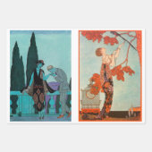 6違うデザインバイジョージバービエ ラッピングペーパーシート (正面3)