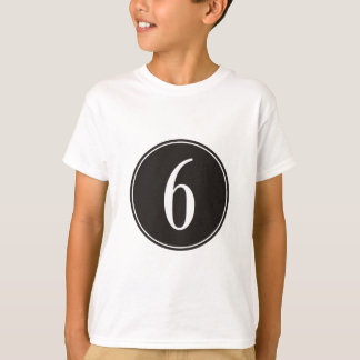 #6黒い円 Tシャツ