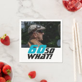 60おもしろいだから何引用文写真60誕生日 スタンダードカクテルナプキン (インサイチュ)