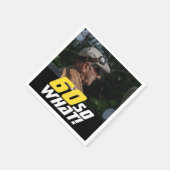 60おもしろいだから何引用文写真60誕生日 スタンダードカクテルナプキン (角)