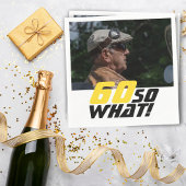 60おもしろいだから何引用文写真60誕生日 スタンダードカクテルナプキン