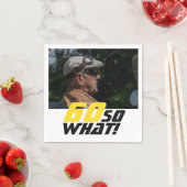 60おもしろいだから何引用文写真60誕生日 スタンダードカクテルナプキン (インサイチュ)