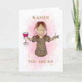 60おもしろいと素晴らしい民族的なサッシーの漫画 カード (正面)