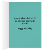 60おもしろいは新しい40 60番目の誕生日・カード (内側 (右))