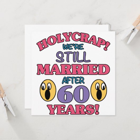 60おもしろい周年記念 カード (正面/裏面インサイチュ)