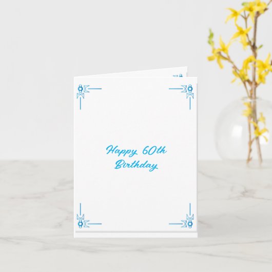 60おもしろい期誕生日女性用カードの詩 カード (黄色い花)