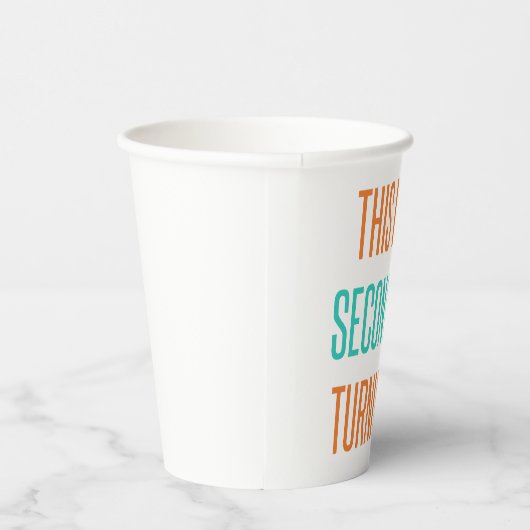 60おもしろい番目の女性誕生日 紙コップ (右)