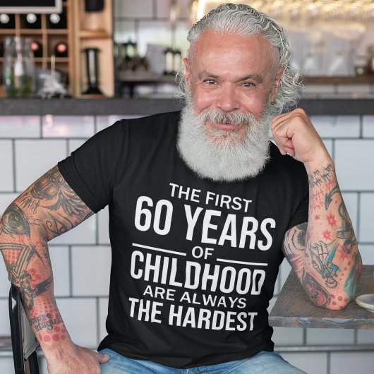 60おもしろい番目の誕生日のジョークのギフト60年小児期 Tシャツ