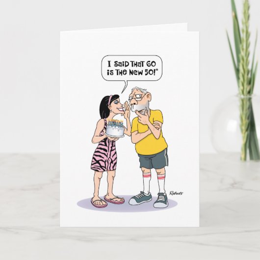 60おもしろい番目の誕生日カード カード (正面)