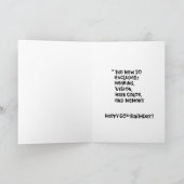 60おもしろい番目の誕生日カード カード (内部)