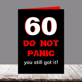 60おもしろい番目の誕生日カード カード