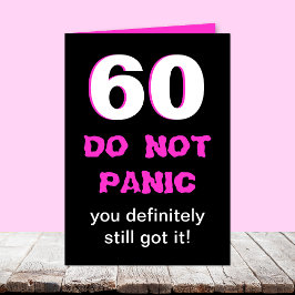 60おもしろい番目の誕生日カード（女性用） カード