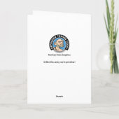 60おもしろい番目の誕生日カー男性へド カード (裏面)