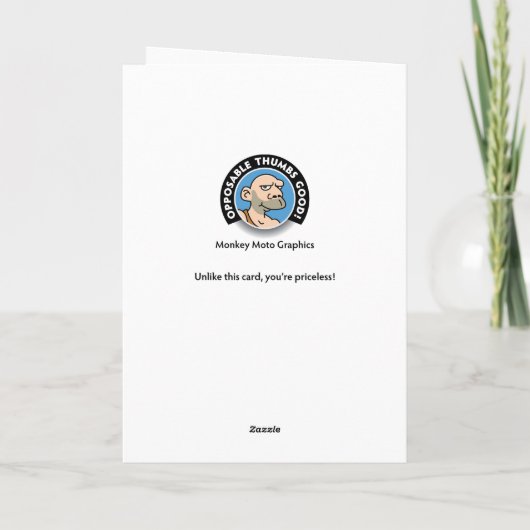 60おもしろい番目の誕生日カー男性へド カード (裏面)