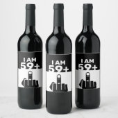 60おもしろい番目の誕生日ギフト、59プラス1 ワインラベル (ボトル)