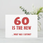 60おもしろい番目の誕生日Gagギフト カード (スタンド正面)