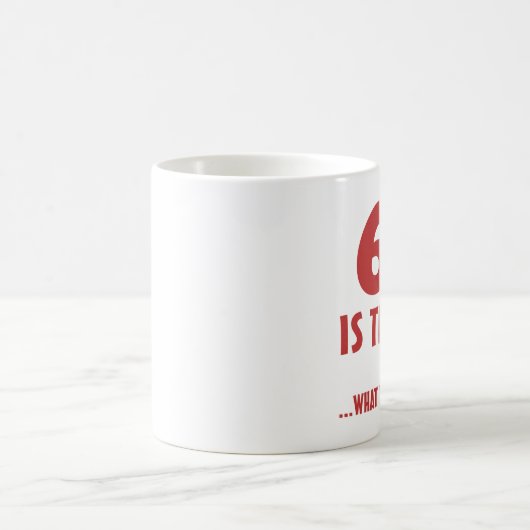 60おもしろい番目の誕生日Gagギフト コーヒーマグカップ (中央)