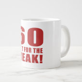 60おもしろい番目の誕生日Gagギフト ジャンボコーヒーマグカップ (正面右)