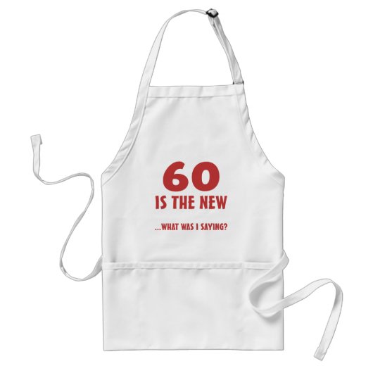 60おもしろい番目の誕生日Gagギフト スタンダードエプロン (正面)