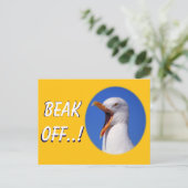 60おもしろい誕生日シーガルビーチオフジョーク 案内ポストカード (スタンド正面)