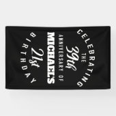 60おもしろい誕生日パーソナライズされた 横断幕 (横)