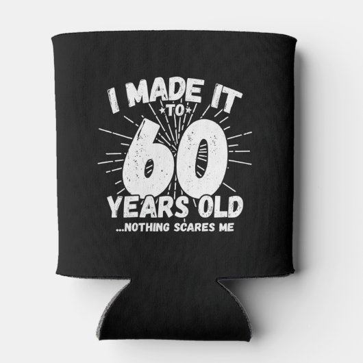 60おもしろい誕生日引用文皮肉60歳 缶クーラー (裏面)