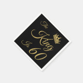 60おもしろい誕生日男性へ スタンダードカクテルナプキン (角)