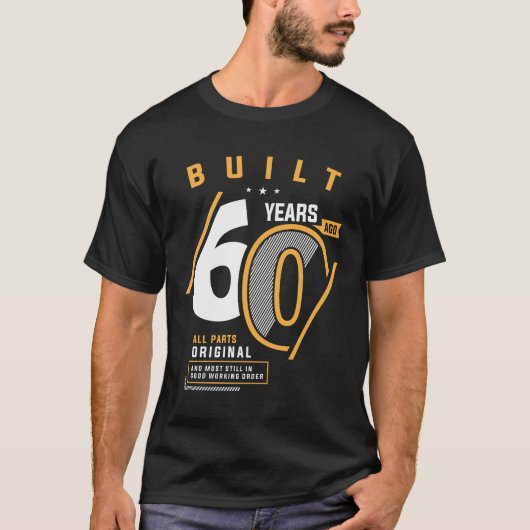 60おもしろい誕生日60歳 Tシャツ (正面)