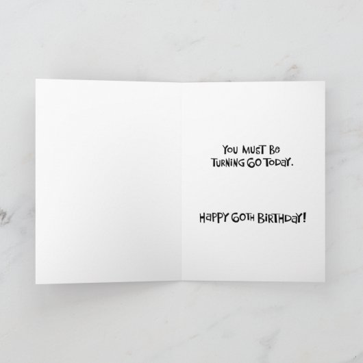 60おもしろい誕生日 カード (内部)