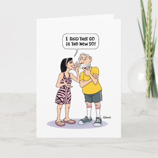 60おもしろい誕生日 カード (正面)