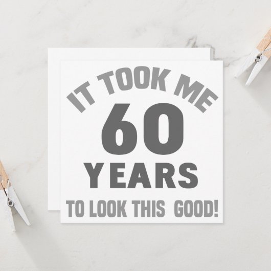 60おもしろい誕生日 カード (正面/裏面インサイチュ)