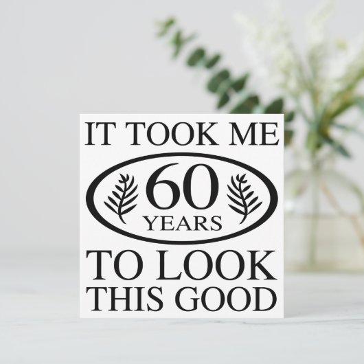 60おもしろい誕生日 カード (スタンド正面)