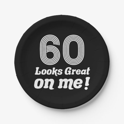 60おもしろい誕生日 ペーパープレート (正面)
