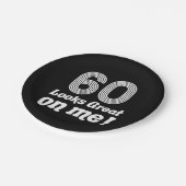 60おもしろい誕生日 ペーパープレート (アングル)