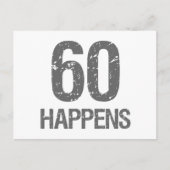 60おもしろい誕生日 ポストカード (正面)
