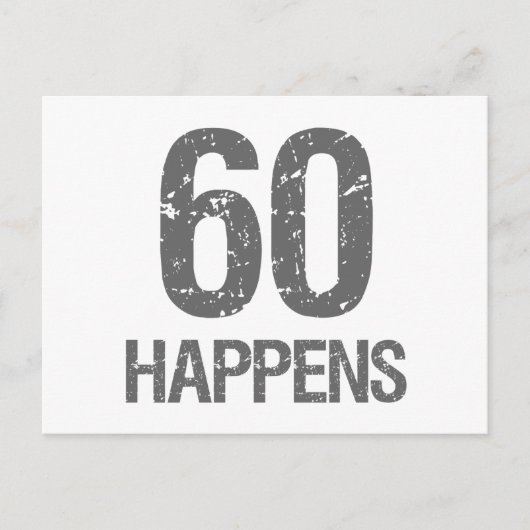 60おもしろい誕生日 ポストカード (正面)