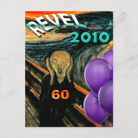 60おもしろい誕生日 ポストカード (正面)