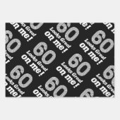 60おもしろい誕生日 ラッピングペーパーシート (正面3)