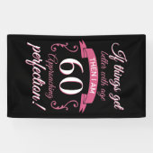 60おもしろい誕生日「完璧」 横断幕 (横)