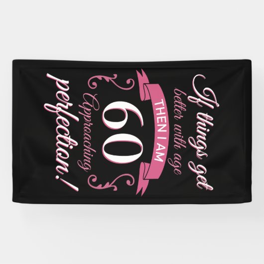 60おもしろい誕生日「完璧」 横断幕 (横)