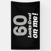 60おもしろい誕生日 横断幕 (縦)