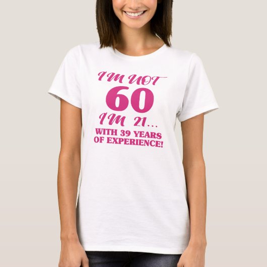 60おもしろい誕生日 Tシャツ (正面)