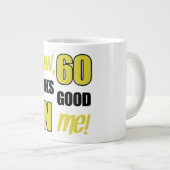 60おもしろい誕生日Gagギフト ジャンボコーヒーマグカップ (正面右)