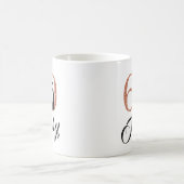 60および青銅グリッター60誕生日 コーヒーマグカップ (中央)