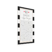 60お気に入りの理由、白と黒モダンです メタルプリント (アングル)