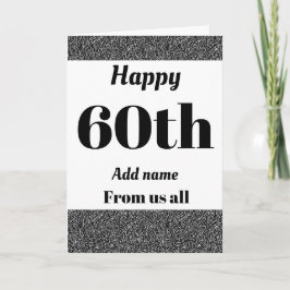 60かわいらしパーソナライズされた歳の誕生日カード カード