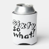 60そうおもしろい何引用文60誕生日 缶クーラー (缶正面)